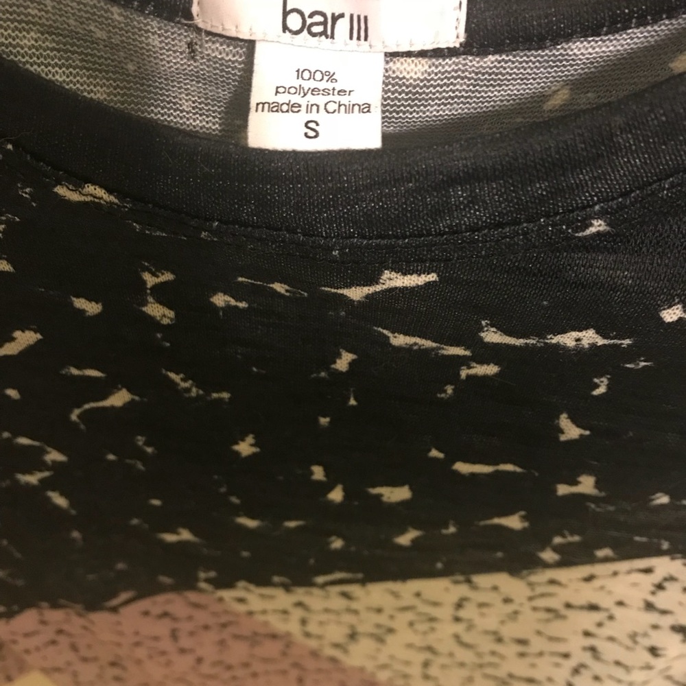 Bar Iii Slightly Cropped Patterned Long Sleeve - image 4